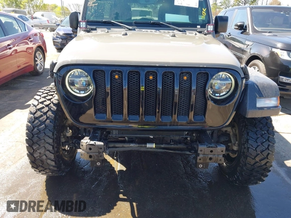 2022 Jeep Wrangler Unlimited Sport S with VIN 1C4HJXDG1NW200793, listed as a IAAI auction lot 41810817 with 35,212 mi miles. Bid and sale history available at carsss.com. Image 6.
