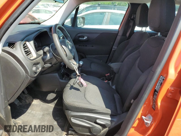 2017 Jeep Renegade Sport with VIN ZACCJAAH1HPF17141, listed as a Copart auction lot 53428695 with 133,877 mi miles and Salvage title. Bid and sale history available at DreamBid. Image 7.