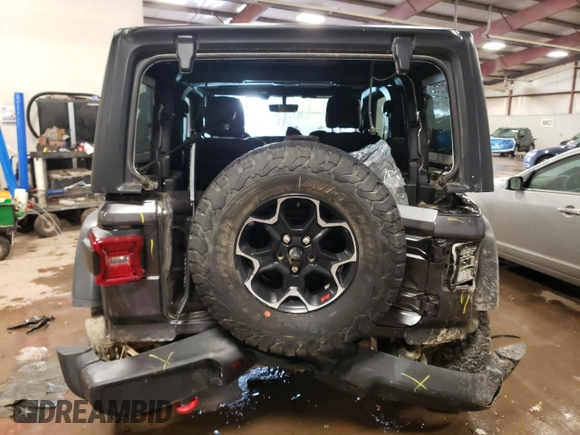 2023 Jeep Wrangler Rubicon with VIN 1C4HJXCG2PW673994, listed as a Copart auction lot 83388024 with 8,418 mi miles and Non repairable. Bid and sale history available at DreamBid. Image 6.