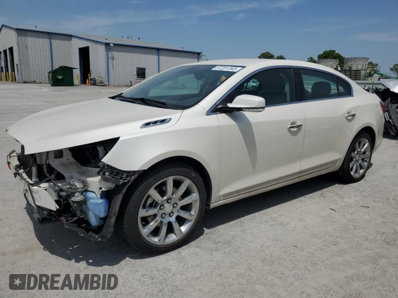 2014 Buick LaCrosse Premium I with VIN 1G4GD5G30EF255277, listed as a Copart auction lot 57251345 with 134,500 mi miles and Salvage title. Bid and sale history available at DreamBid. Image 1.