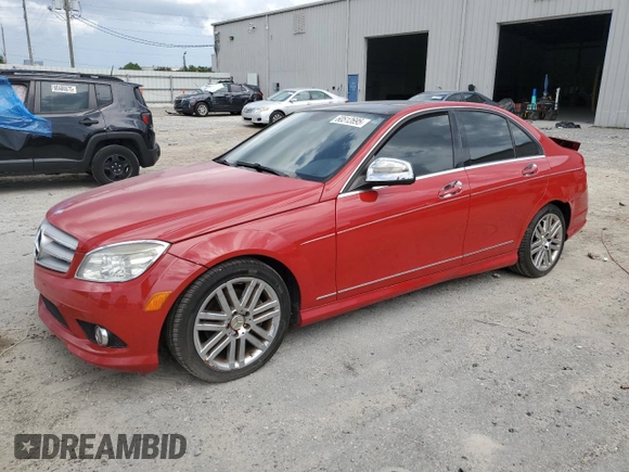 2009 Mercedes-Benz C 300 Sport with VIN WDDGF81X39F225004, listed as a Copart auction lot 60512695 with 116,907 mi miles and Salvage title. Bid and sale history available at DreamBid. Image 1.