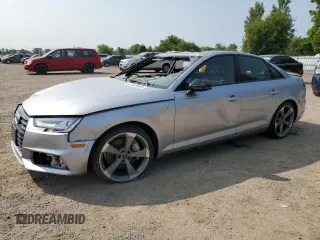 2018 Audi A4 Prestige z VIN WAUFNAF41JA205377, wystawiony jako Copart lot #67659804 z przebiegiem Nie podano mil oraz Czysty tytuł • Clean title. Historia ofert i sprzedaży dostępna na DreamBid. Obrazek 1.