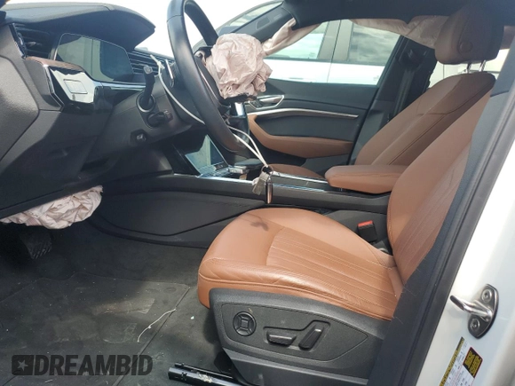 2022 Audi e-tron Premium Plus с VIN WA1LAAGE8NB019791, выставлен на аукционе Copart как лот 56399155 с пробегом 24 521 миль миль и Списание • Salvage title. История ставок и продаж доступна на DreamBid. Изображение 7.