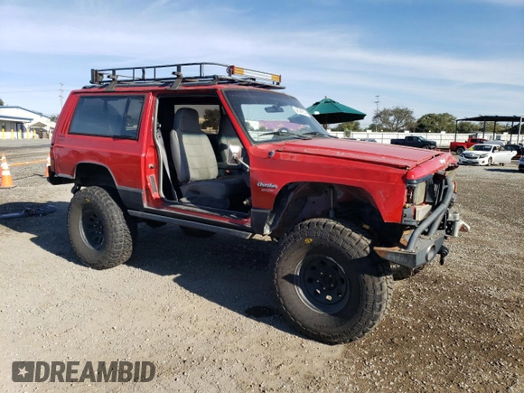 1996 Jeep Cherokee Sport with VIN 1J4FJ67S2TL167992, listed as a Copart auction lot 81329654 with 148,031 mi miles and Non Repairable. Bid and sale history available at carsss.com. Image 4.