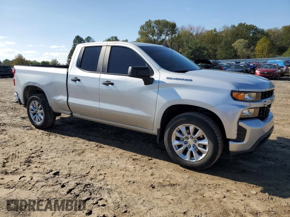 2020 Chevrolet Silverado 1500 Custom with VIN 1GCRWBEH7LZ248973, listed as a Copart auction lot 79265804 with 82,755 mi miles and Salvage Title. Bid and sale history available at carsss.com. Image 4.