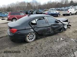 2016 BMW 3 Series 320i xDrive with VIN WBA8E5G53GNU21353, listed as a Copart auction lot 46501085 with 0 mi miles and Salvage Title. Bid and sale history available at carsss.com. Image 3.