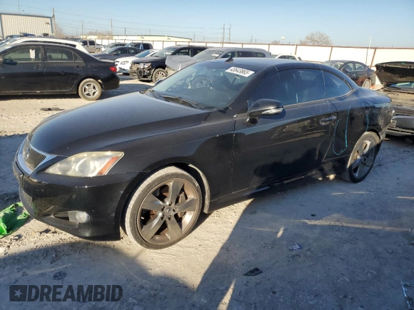 2010 Lexus IS 350 C with VIN JTHFE2C28A2504255, listed as a Copart auction lot 43643865 with 173,127 mi miles and Salvage title. Bid and sale history available at DreamBid. Image 1.