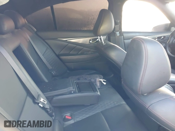 2018 Infiniti Q50 Red Sport 400 with VIN JN1FV7AP3JM461528, listed as a IAAI auction lot 41152839 with 91,500 mi miles and . Bid and sale history available at DreamBid. Image 8.