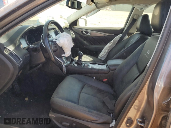 2014 Infiniti Q50 Premium with VIN JN1BV7AR8EM682225, listed as a Copart auction lot 56753125 with 121,000 mi miles and Salvage title. Bid and sale history available at DreamBid. Image 7.