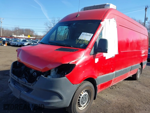 2021 Mercedes-Benz Sprinter Cargo with VIN W1Y4ECHY4MT070552, listed as a IAAI auction lot 41720548 with 110,401 mi miles and . Bid and sale history available at carsss.com. Image 16.