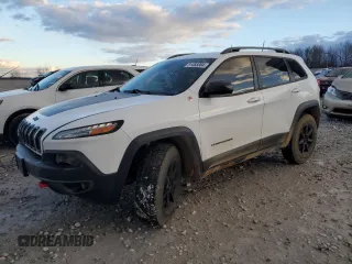 2018 Jeep Cherokee Trailhawk Leather Plus with VIN 1C4PJMBX3JD502685, listed as a Copart auction lot 81465884 with 119,122 mi miles and Salvage title. Bid and sale history available at DreamBid. Image 1.