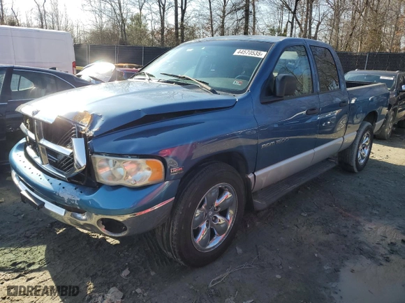 2003 Dodge Ram 1500 ST with VIN 1D7HA18D03S281910, listed as a Copart auction lot 44570535 with 230,531 mi miles and Salvage Title. Bid and sale history available at carsss.com. Image 1.