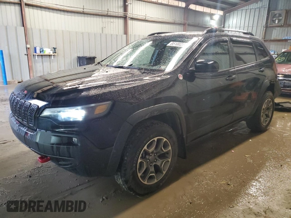 2022 Jeep Cherokee Trailhawk with VIN 1C4PJMBX3ND542576, listed as a Copart auction lot 85100224 with 18,911 mi miles and Salvage Title. Bid and sale history available at carsss.com. Image 1.