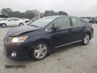 2010 Lexus HS 250h with VIN JTHBB1BA5A2037077, listed as a Copart auction lot 80104224 with 122,760 mi miles and Salvage Title. Bid and sale history available at DreamBid. Image 1.