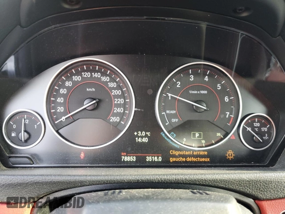 2014 BMW 4 Series 428i xDrive with VIN WBA3V9C52EPR69191, listed as a Copart auction lot 83148904 with 78,853 mi miles and Salvage Title. Bid and sale history available at DreamBid. Image 9.