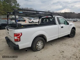 2019 Ford F-150 XL with VIN 1FTMF1CB7KKD21883, listed as a Copart auction lot 46218245 with 128,411 mi miles and Salvage Title. Bid and sale history available at carsss.com. Image 3.