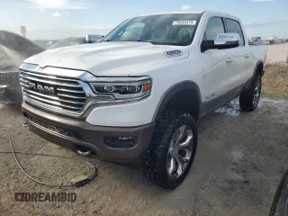 2023 Ram 1500 Longhorn with VIN 1C6SRFKTXPN528772, listed as a Copart auction lot 75635474 with 17,359 mi miles and Non repairable. Bid and sale history available at DreamBid. Image 1.