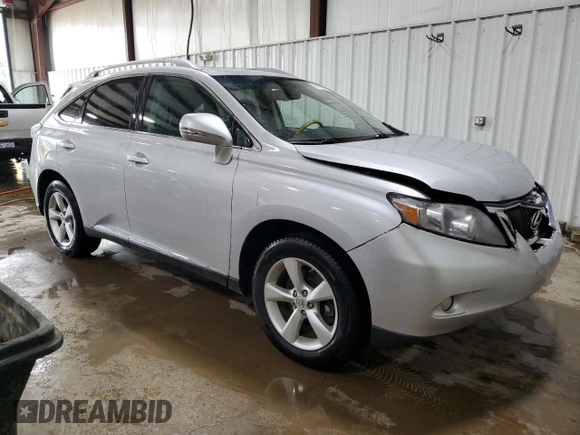 2010 Lexus RX 350 with VIN 2T2BK1BAXAC048641, listed as a Copart auction lot 59915585 with 176,948 mi miles and Salvage title. Bid and sale history available at DreamBid. Image 4.