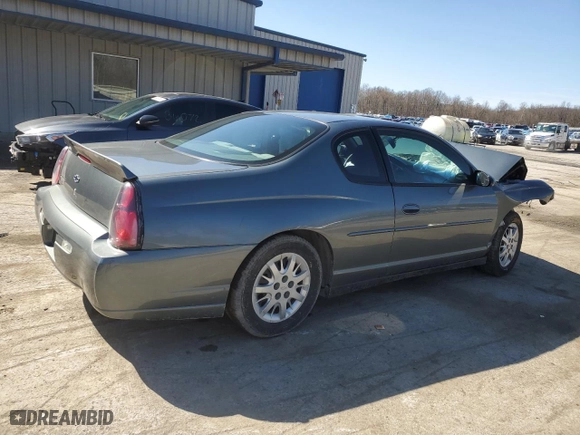 2004 Chevrolet Monte Carlo LS with VIN 2G1WW12E949193177, listed as a Copart auction lot 50045155 with 0 mi miles and Salvage Title. Bid and sale history available at carsss.com. Image 3.