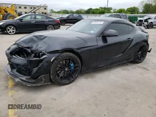 2021 Toyota Supra 3.0 z VIN WZ1DB0C05MW036486, wystawiony jako Copart lot #47673113 z przebiegiem 22 217 mil mil oraz . Historia ofert i sprzedaży dostępna na DreamBid. Obrazek 1.