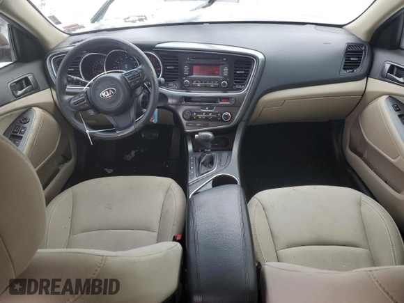 2015 Kia Optima LX with VIN 5XXGM4A71FG357958, listed as a Copart auction lot 87884555 with 51,022 mi miles and Salvage Title. Bid and sale history available at carsss.com. Image 8.