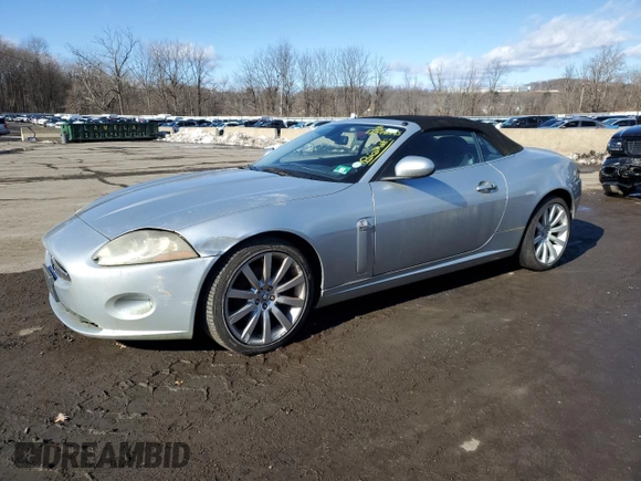 2007 Jaguar XK with VIN SAJDA44B575B01697, listed as a Copart auction lot 43980105 with Not Provided miles and Clean Title. Bid and sale history available at carsss.com. Image 1.