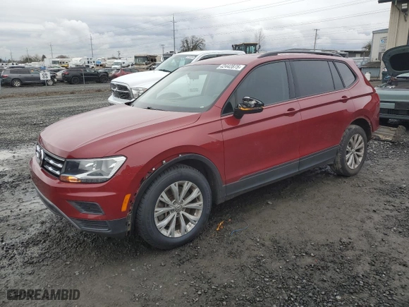 2019 Volkswagen Tiguan S with VIN 3VV1B7AX5KM054947, listed as a Copart auction lot 42442875 with 77,974 mi miles and Salvage Title. Bid and sale history available at carsss.com. Image 1.