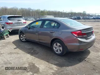 2013 Honda Civic LX with VIN 19XFB2F56DE291491, listed as a IAAI auction lot 41947866 with Not Provided miles and . Bid and sale history available at DreamBid. Image 3.