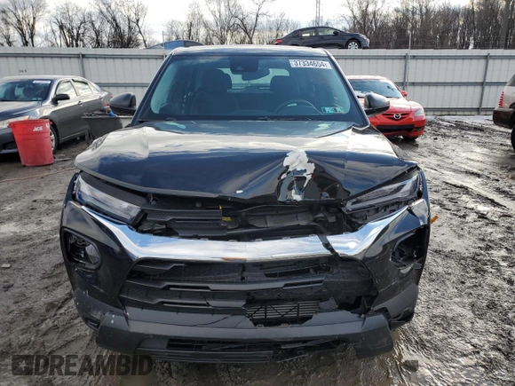 2021 Chevrolet TrailBlazer LS with VIN KL79MMS24MB160407, listed as a Copart auction lot 37334654 with 9,100 mi miles. Bid and sale history available at carsss.com. Image 5.