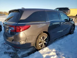 2019 Honda Odyssey Elite with VIN 5FNRL6H93KB114051, listed as a Copart auction lot 41636175 with 86,853 mi miles and Salvage Title. Bid and sale history available at DreamBid. Image 3.
