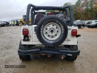 1995 Jeep Wrangler S with VIN 1J4FY19P7SP205053, listed as a Copart auction lot 84003534 with 215,769 mi miles and Salvage Title. Bid and sale history available at carsss.com. Image 6.