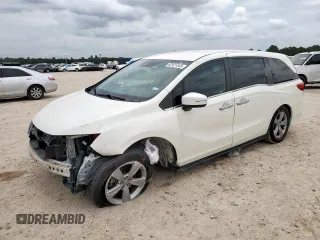 2019 Honda Odyssey EX with VIN 5FNRL6H53KB017333, listed as a Copart auction lot 62421345 with 67,107 mi miles and Salvage title. Bid and sale history available at DreamBid. Image 1.