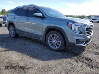 2023 GMC Terrain SLT with VIN 3GKALPEG4PL271042, listed as a Copart auction lot 53159875 with 25,528 mi miles and Salvage title. Bid and sale history available at DreamBid. Image 4.