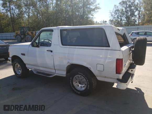 1996 Ford Bronco XL с VIN 1FMEU15N4TLB67027, выставлен на аукционе Copart как лот 75346314 с пробегом 185 224 миль миль и Списание • Salvage title. История ставок и продаж доступна на DreamBid. Изображение 2.