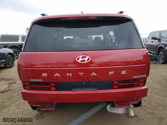 2025 Hyundai Santa Fe Hybrid SEL with VIN 5NMP2DG10SH019939, listed as a Copart auction lot 49004125 with 1,963 mi miles and Salvage Title. Bid and sale history available at carsss.com. Image 6.