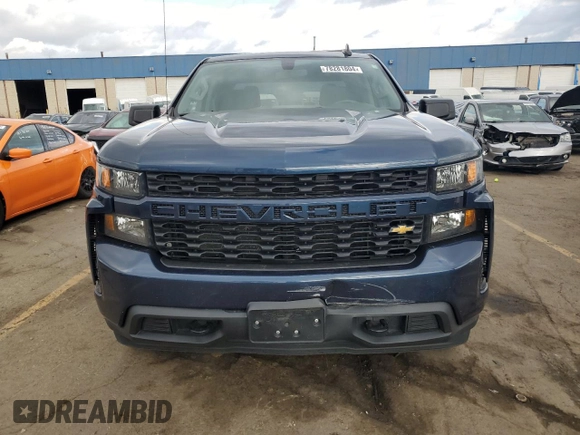 2021 Chevrolet Silverado 1500 Custom with VIN 3GCPYBEH1MG185453, listed as a Copart auction lot 78281804 with 75,380 mi miles and Salvage Title. Bid and sale history available at DreamBid. Image 5.