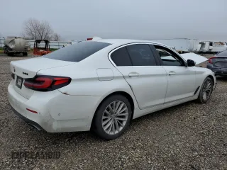 2021 BMW 5 Series 540i with VIN WBA53BJ01MWW93023, listed as a Copart auction lot 43146455 with Not Provided miles and Salvage Title. Bid and sale history available at DreamBid. Image 3.