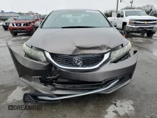 2013 Honda Civic LX with VIN 19XFB2F52DE040631, listed as a Copart auction lot 51076145 with 135,840 mi miles and Salvage Title. Bid and sale history available at DreamBid. Image 5.