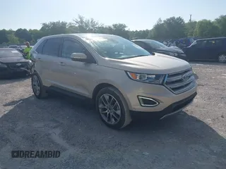 2017 Ford Edge Titanium z VIN 2FMPK3K95HBC01565, wystawiony jako IAAI lot #42145366 z przebiegiem 78 762 mil mil oraz . Historia ofert i sprzedaży dostępna na DreamBid. Obrazek 1.