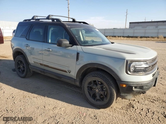 2021 Ford Bronco Sport First Edition with VIN 3FMCR9F92MRA50929, listed as a Copart auction lot 76170684 with 29,463 mi miles and Salvage Title. Bid and sale history available at carsss.com. Image 4.