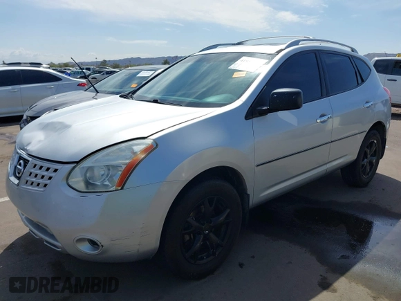 2010 Nissan Rogue S with VIN JN8AS5MT9AW504159, listed as a IAAI auction lot 41952590 with 238,216 mi miles and . Bid and sale history available at carsss.com. Image 2.