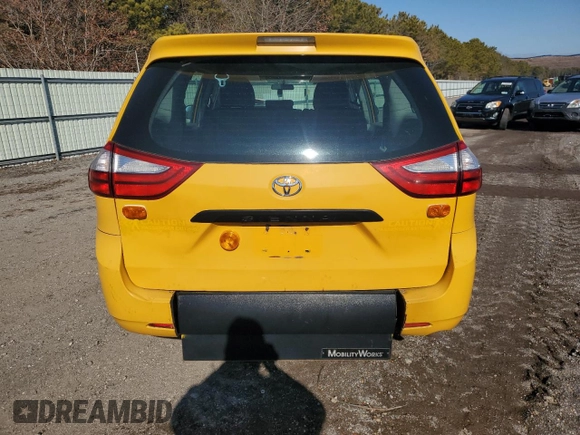 2016 Toyota Sienna L with VIN 5TDZK3DC5GS717508, listed as a Copart auction lot 42339125 with 166,936 mi miles and Salvage title. Bid and sale history available at DreamBid. Image 6.