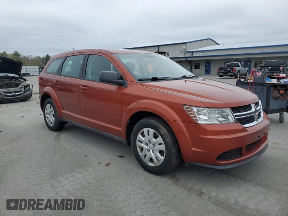 2014 Dodge Journey American Value with VIN 3C4PDCAB7ET102555, listed as a Copart auction lot 56461465 with 91,935 mi miles and Clean title. Bid and sale history available at DreamBid. Image 4.