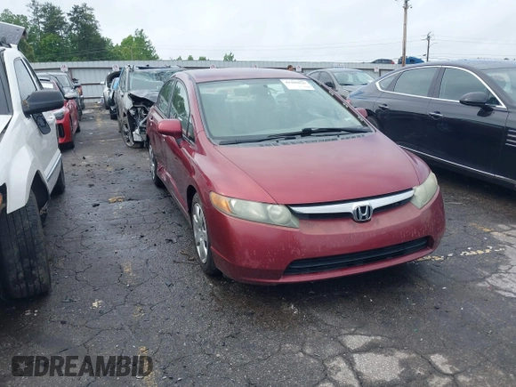 2008 Honda Civic LX z VIN 1HGFA16518L058985, wystawiony jako IAAI lot #42209026 z przebiegiem 140 395 mil mil oraz . Historia ofert i sprzedaży dostępna na DreamBid. Obrazek 1.