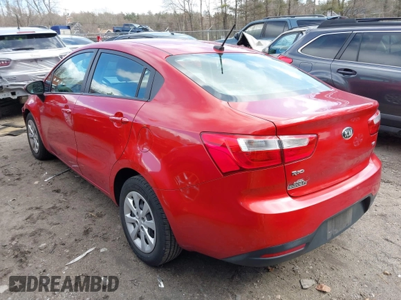 2014 Kia Rio LX with VIN KNADM4A31E6370963, listed as a IAAI auction lot 41720980 with 112,551 mi miles and . Bid and sale history available at DreamBid. Image 3.