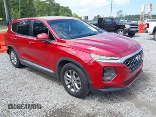 2019 Hyundai Santa Fe SE z VIN 5NMS23AD8KH025141, wystawiony jako IAAI lot #42209919 z przebiegiem 176 172 mil mil oraz . Historia ofert i sprzedaży dostępna na DreamBid. Obrazek 1.