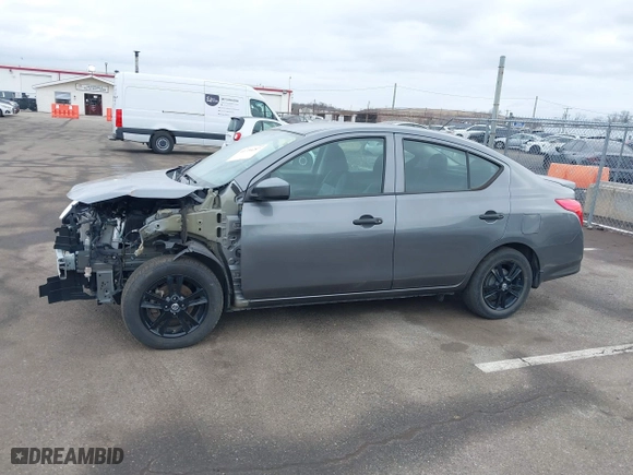 2019 Nissan Versa Sedan SV with VIN 3N1CN7AP9KL875881, listed as a IAAI auction lot 41734287 with 61,740 mi miles. Bid and sale history available at carsss.com. Image 14.