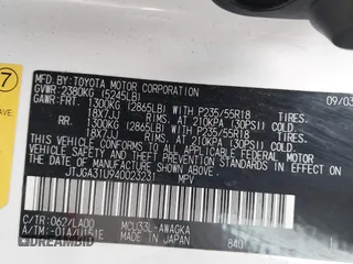 2004 Lexus RX 330 z VIN JTJGA31U940023231, wystawiony jako IAAI lot #42533862 z przebiegiem 275 345 mil mil oraz . Historia ofert i sprzedaży dostępna na DreamBid. Obrazek 9.