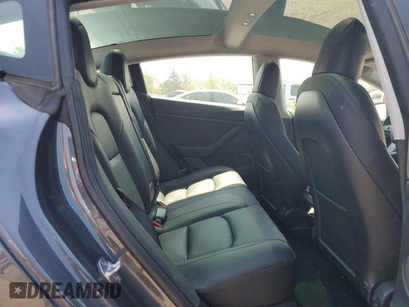 2023 Tesla Model 3 Long Range with VIN 5YJ3E1EB2PF389041, listed as a Copart auction lot 53450725 with 27,060 mi miles and Salvage Title. Bid and sale history available at DreamBid. Image 10.