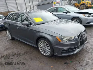 2016 Audi A3 e-tron Premium Plus with VIN WAUTPBFF5GA098055, listed as a IAAI auction lot 41704803 with 75,713 mi miles and . Bid and sale history available at DreamBid. Image 1.